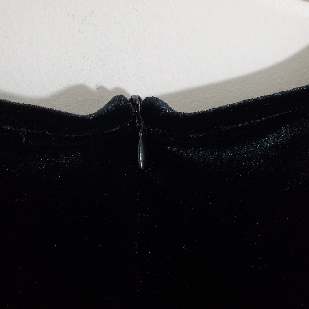 NWT Velvet Lane Bryant Velour Beaded Sleeveless Top Black Size 22 24 Dressy - Picture 9 of 11